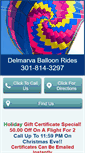 Mobile Screenshot of delmarvaballoonrides.com